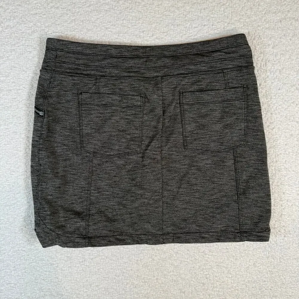 Athleta Womens SM Grey Athletic Mini Metro Short Skort with Pockets